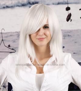 New 2016 Dynamic Long Straight Hair Cos Inclined Bang Wig