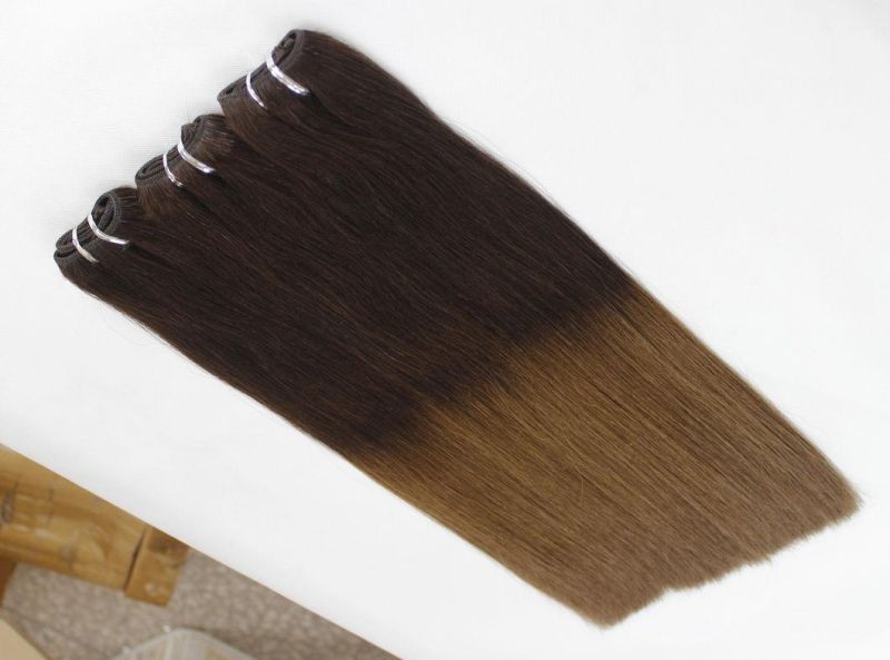 Brazilian Straight Human Hair Hair Bundles Ombre Color Remy Human Hair Weaving Bundles Extensions