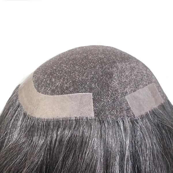 Fine Welded Mono Invisible and Durable Base Men′s Toupee Hair Products