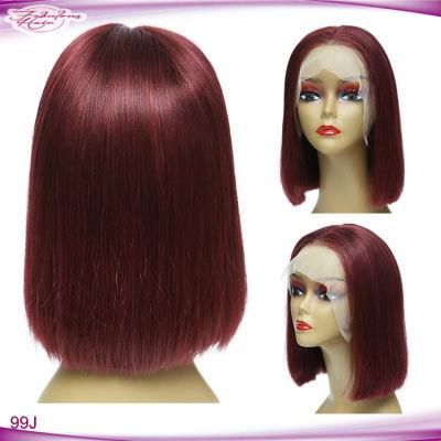 13A Wholesale Human Hair Wig 99j Lace Front Bob Wig