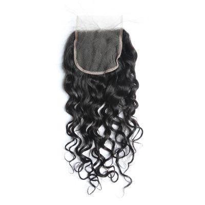 Kbeth Water Wave 5*5 Transparent HD Lace 14 Inch Closure Cheap Price Toupees From China Xuchang Factory in Stock