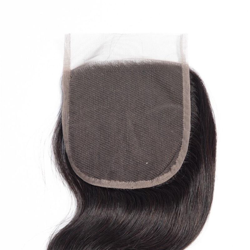 Brazilian Human Hair Closure 4*4 Lace Closure Body Wave Swiss Lace Closure18 Inch Freepart Remy Hair Weaving