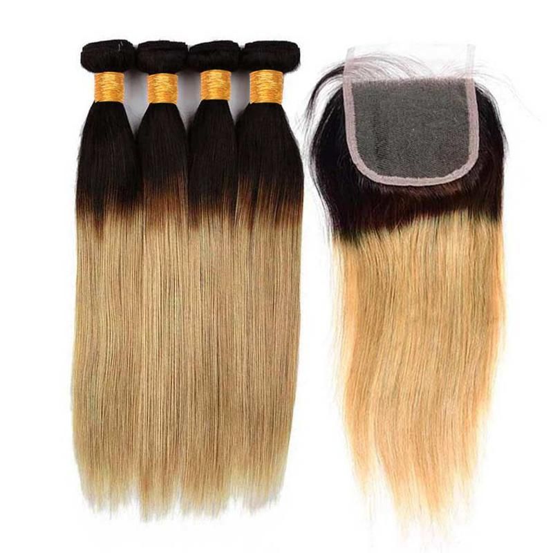 1b 27 Color Hair Bundle Body Wave Brazilian Ombre Hair Extensions Weaves Human Hair Weft