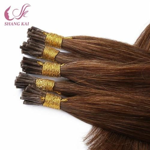 Silicone Free Dark Brown Virgin Remy Nano Ring Hair Extension