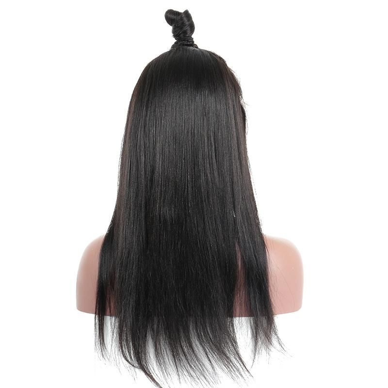 Long Straight Brazilian Human Hair Lace Wig