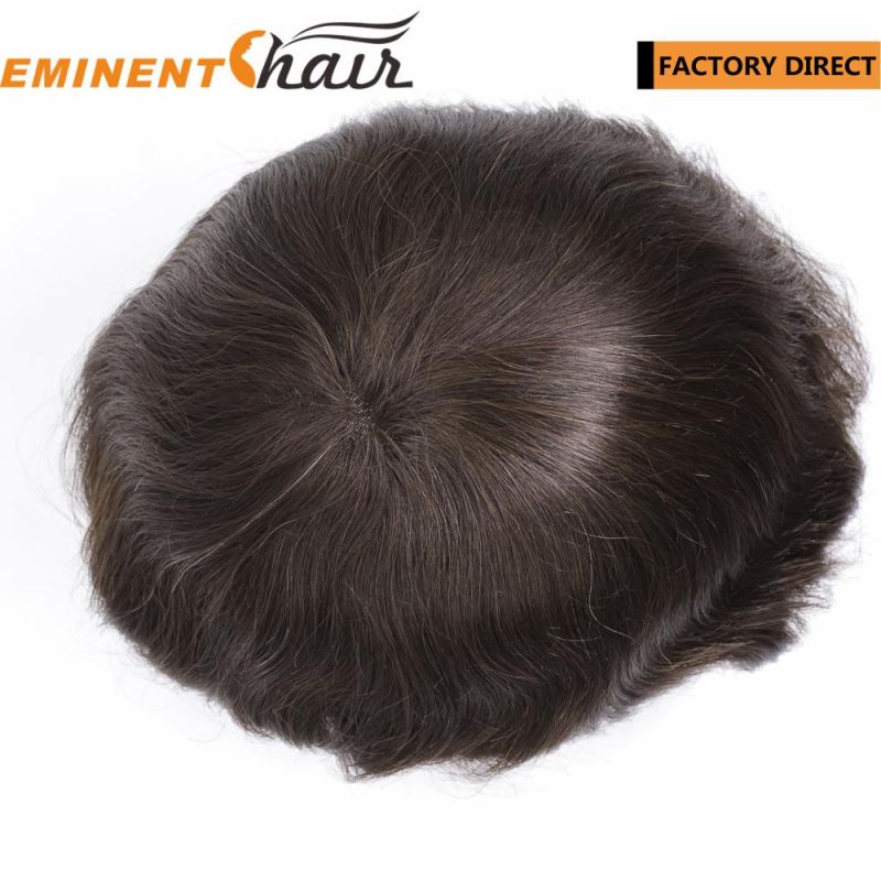 Custom Indian Remy Hair Natural Effect Fine Welded Mono Toupee