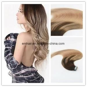 Balayage Color #4#18 Tape in Remy Hair Extensions Seamless Virgin Human Hair Skin Weft Slik Straight Tape on Extension