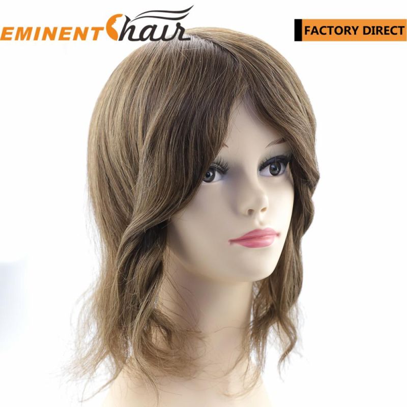 Factory Direct Women Mono Toupee Remy Hair Human Hair Wig