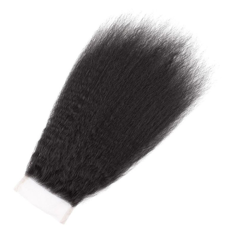 Alinybeauty Kinky Straight Virgin Brazilian Hair Closure