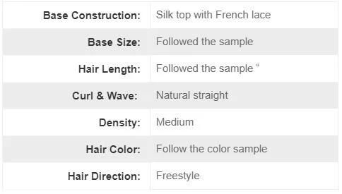 Chinese Virgin Remy Hair Silk Top Undetectable Knots Natural Hair Toupee