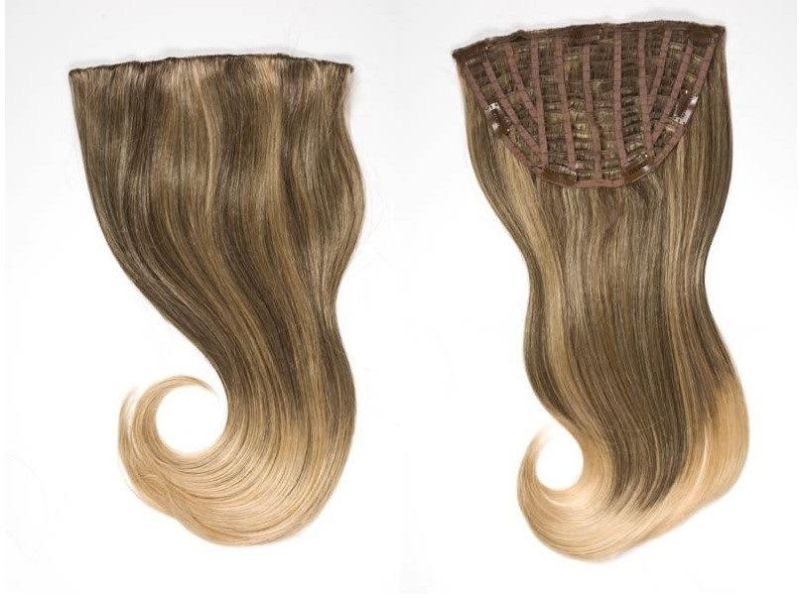 100% Virgin Hair Brazilian Hair Extension Clip on Hair Extension (AV-HW00-1)