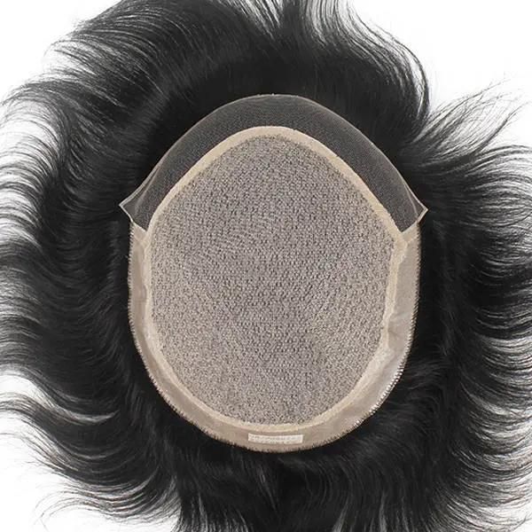 Lws014: Human Hair Injected Lace Hair Replacement for Men