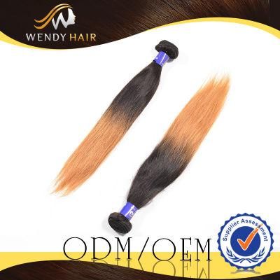 Virgin Malaysian Ombre Color Silky Straight Hair Weft