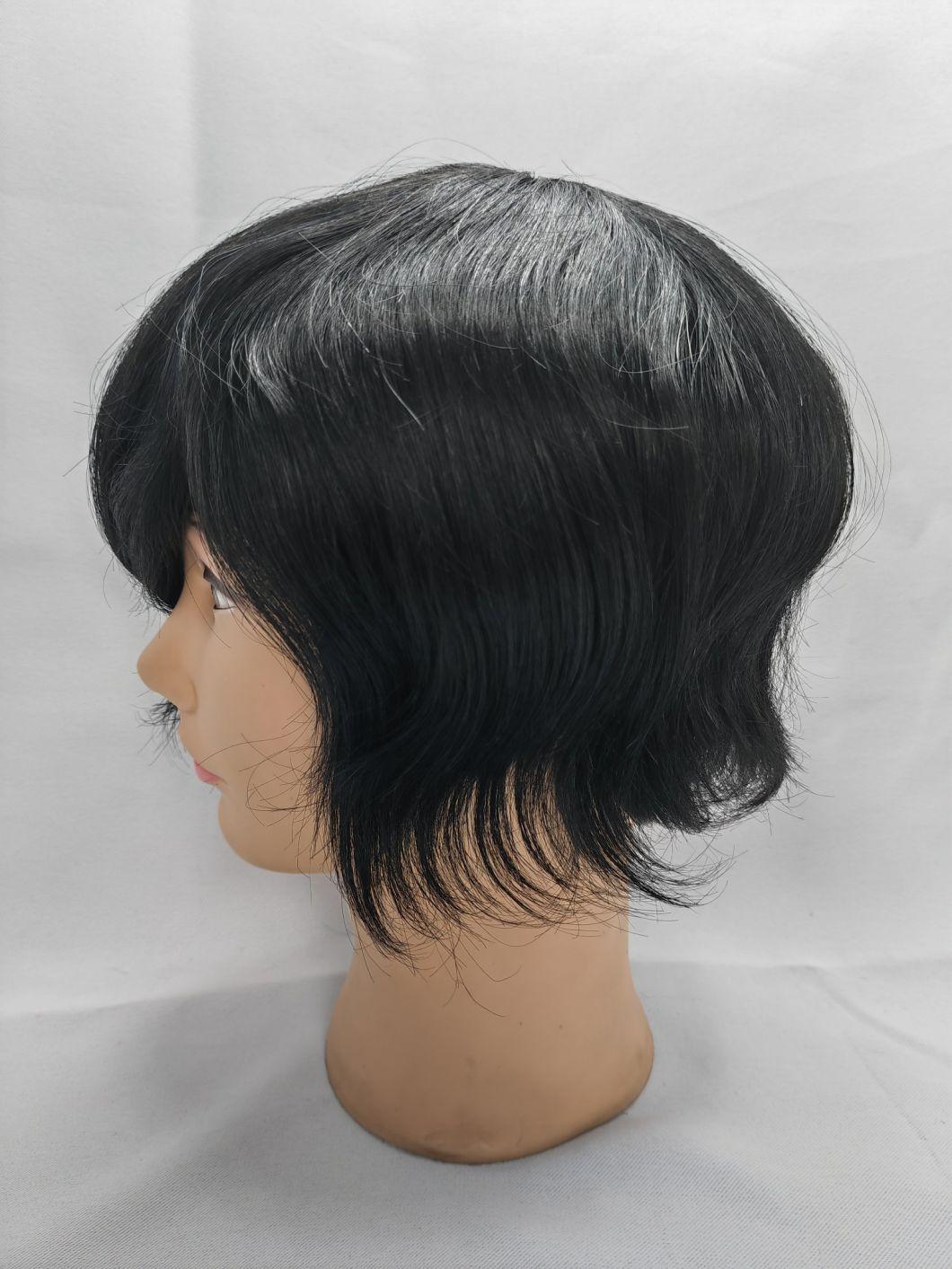 2022 Comfortable Hair Injection Poly Base Most Natural Custom Made Hairpiece