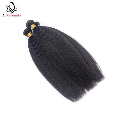 China Suppliers Natural Black Color Hair Kinky Straight