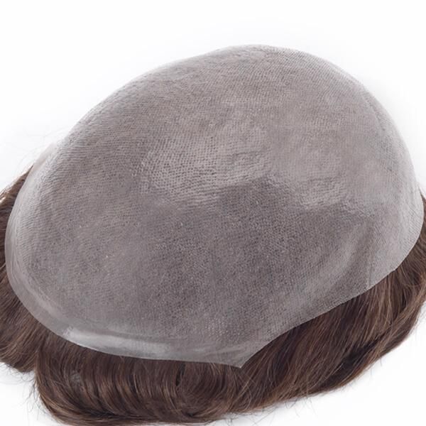Indian Remy Hair Replacement Super Thin Skin Stock Natural Men Toupee New Times Hair