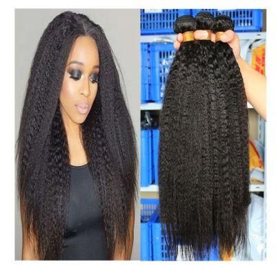 Kbeth Kinky Straight Hair 2021 Fashion 18 Inch Brazilian 100% Virgin Hair Weave Bundles Yaki 100% Human Hair Bundles Wholesale