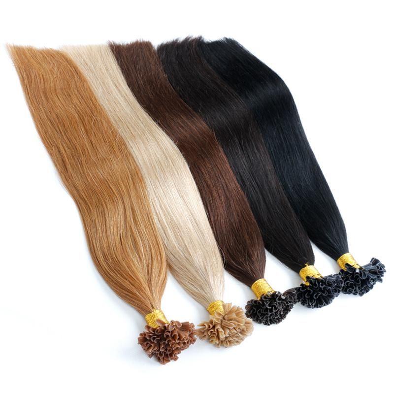 Fusion So Cap Quality Itakly Keratin with Flat /U-Tip, Flat-Shaped Pre-Bonded Remy Hair Extension