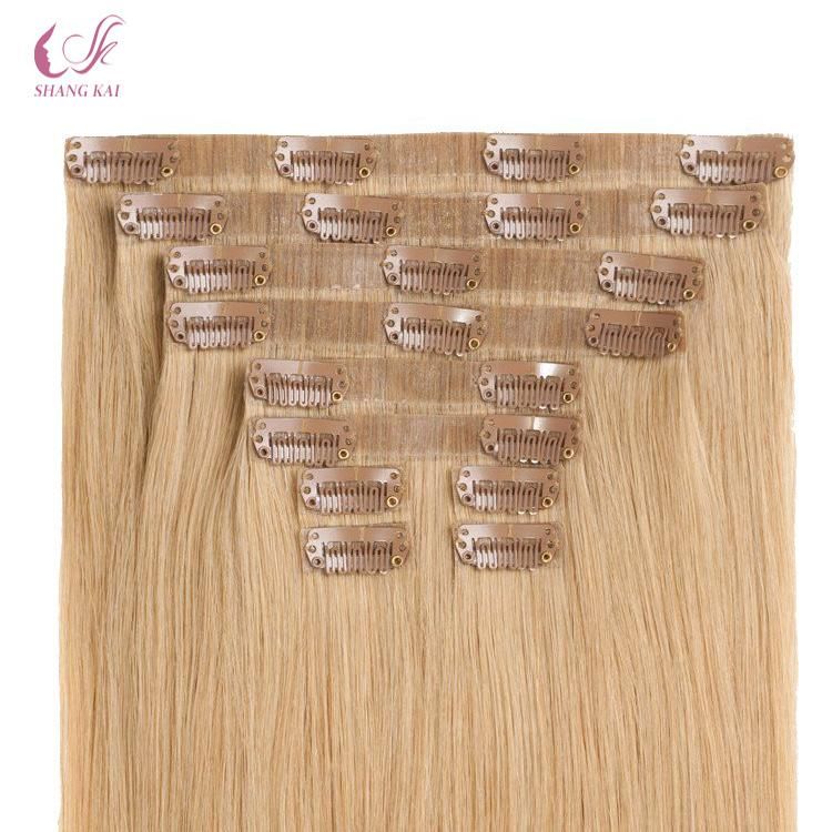 Seamless PU Skin Weft Clip in Hair Extension
