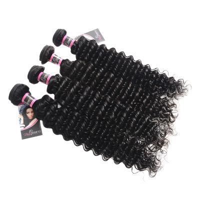 Brazilian Human Hair Bundles Deep Weave 1PC Remy Hair Extension 10&quot;-28&quot;Inch Bundles No Shedding and No Tangle Can Be Mixed