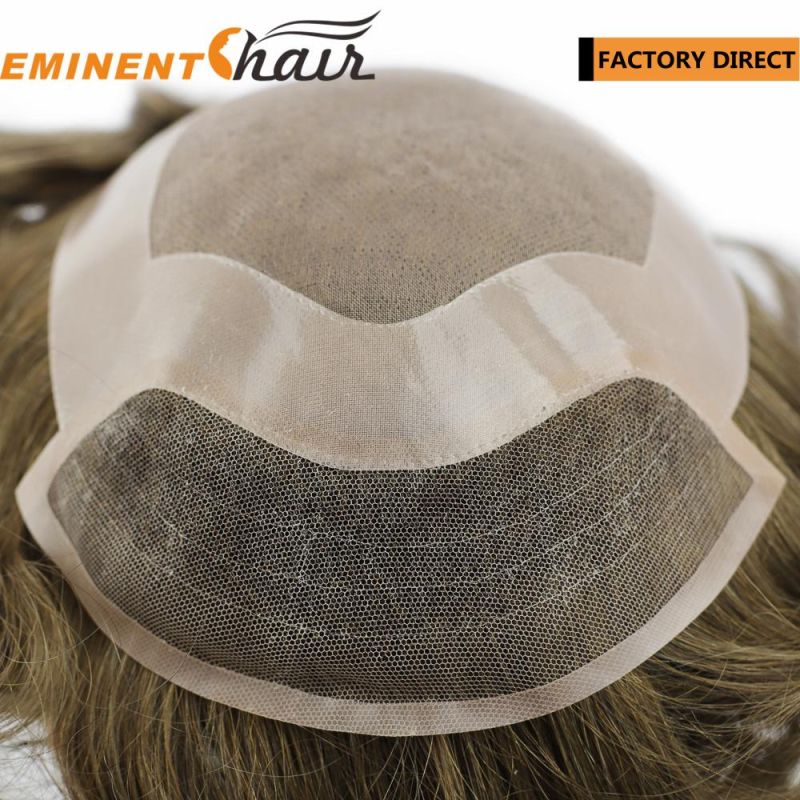 Natural Hairline Human Hair Toupee Men′ S Hair Prosthesis