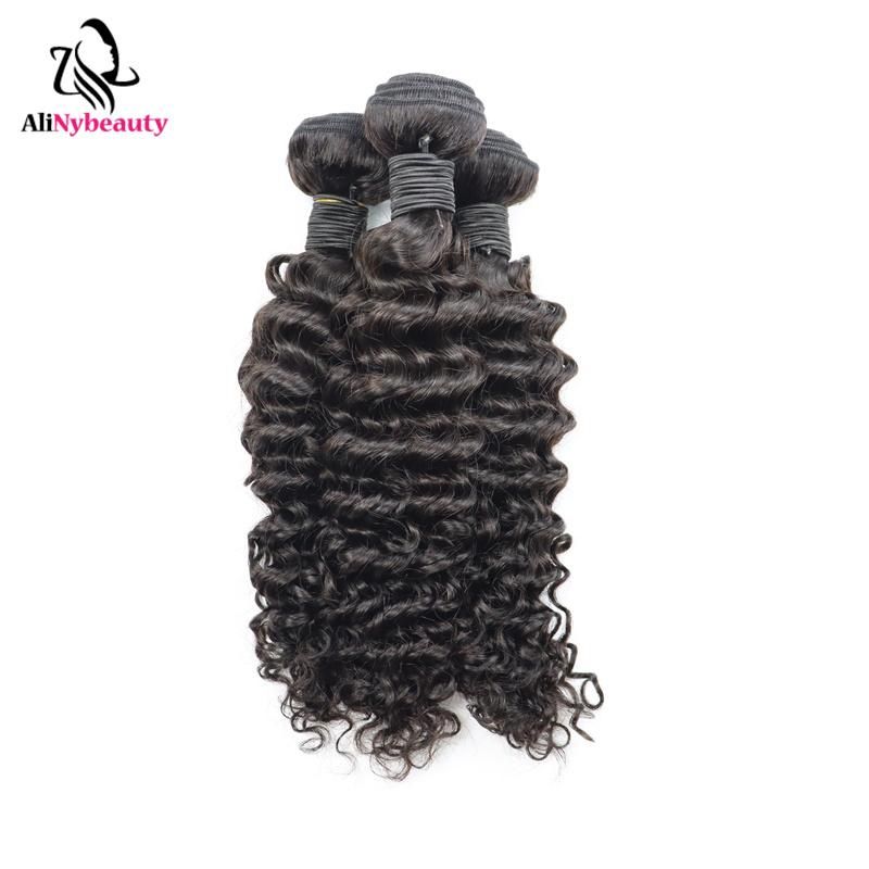 Alinybeauty Wholesale Grade 12A Unprocessed Virgin Brazilian Hair Bundles, Human Hair Extension Bundle, Mink Brazilian Hair Bundle