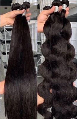 Wholesale 12A Cuticle Aligned Virgin 100% Human Hair Extension Bundles Indian Cheveux Indian Straight Wave Human Hair Bundles