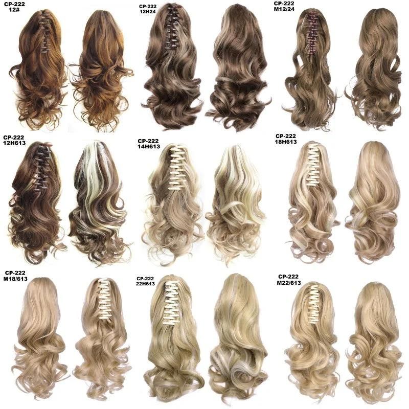 Natural Wave Claw Clip in Ponytail Hairpiece Muti Color