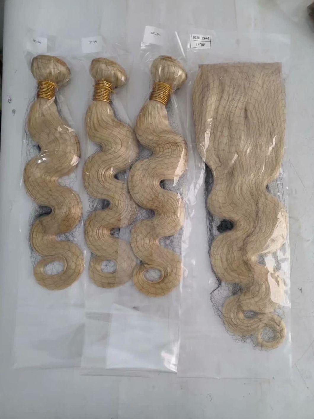 Raw 613 Virgin Blonde Human Hair 613 Hair Vendors Body Wave