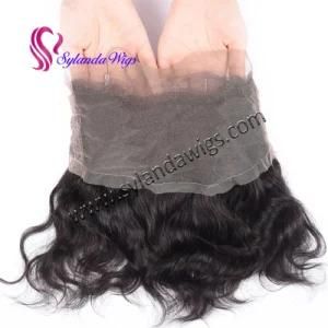 #1b Brazilian Human Hair 360 Lace Frontal Closure Natural Wave with Free Shipping