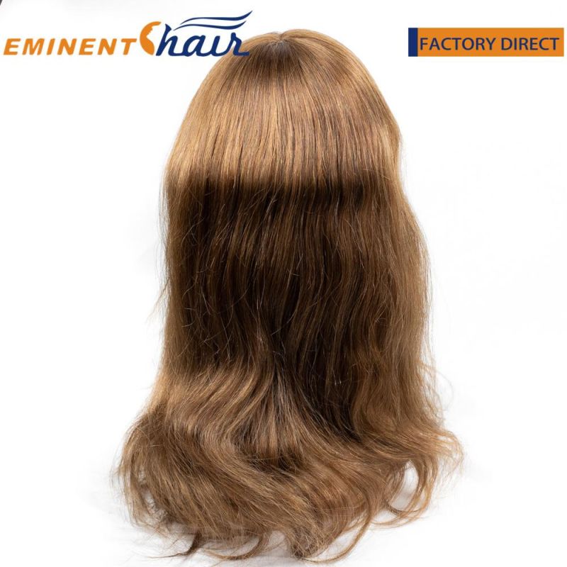 Human Hair Natural Effec Women′s Full Mono Wig