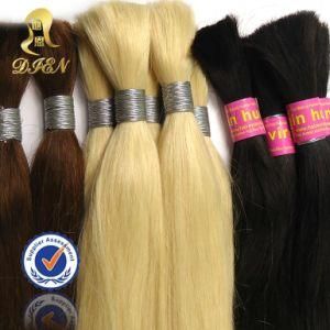 Double Drawn Remy Human Hair Bulk Virgin Remy Natural Indian Hair
