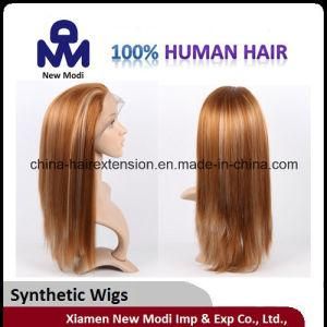 Popular Lady Wig with Synthetic Hair