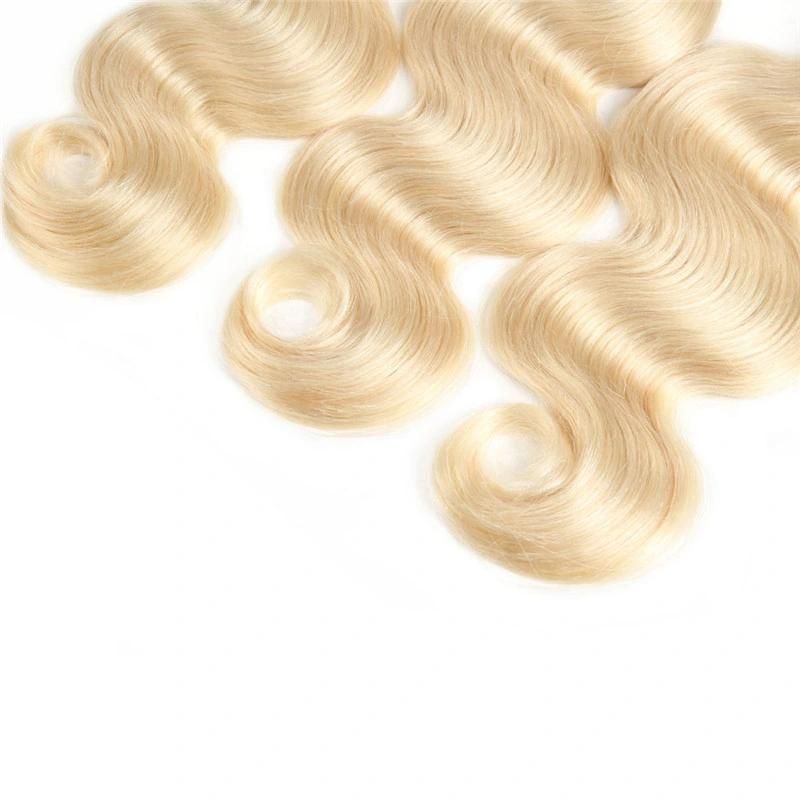 Blonde Brazilian Hair Bundles 100% Human Hair #613 Remy Hair Body Wave Free Shipping