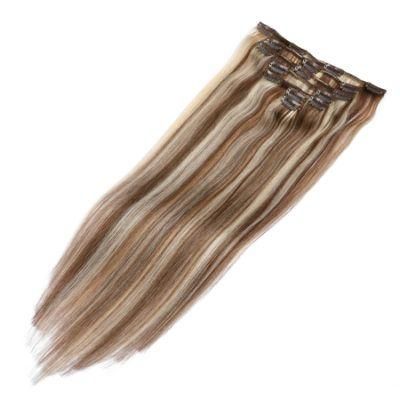 Hair for Woman Clip in Hair Extensions Human 100g 7PCS/Set Remy Silky Straight 2020 Natural Clip-on Hair