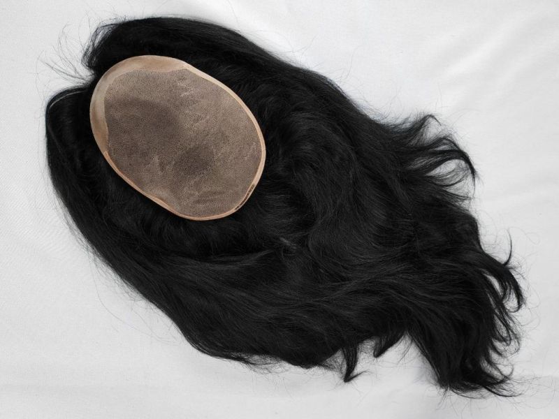 2022 Best Ventilated Fine Mono Base Human Hairpiece Made of Remy Human Hair