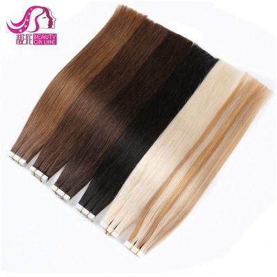 Wholesale Invisible Double Drawn Remy Tape in Human Hair Extension