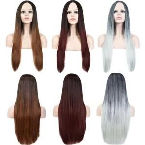 Lolita Cosplay Wig off Head of Gradient Long Straight Hair