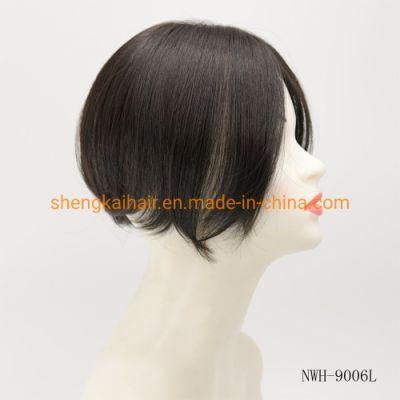 Wholesale Premium Quality Full Hantied Quality Human Hair Synthetic Hair Mix Women Hair Toppers