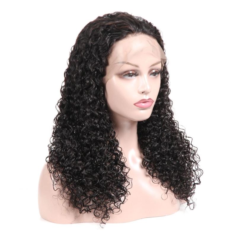 Kbeth Human Hair Wig for Black Women Kinky Jerry Deep Curly Front Lace 18 Inch 20 Inch 22 Inch Natural Long Raw Brazilian Hair Full Frontal Lace Wigs Vendor