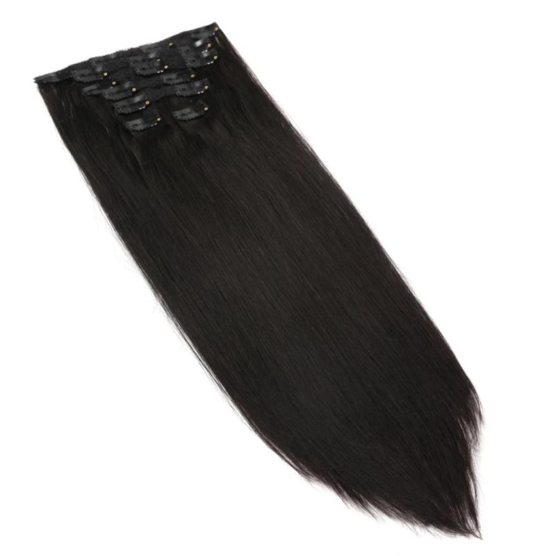 Fashion Hot Sale Thick Heavy Clip on Remy Human Hair Extension in 100g/120g/160/190g/210g/260g/280g/Set