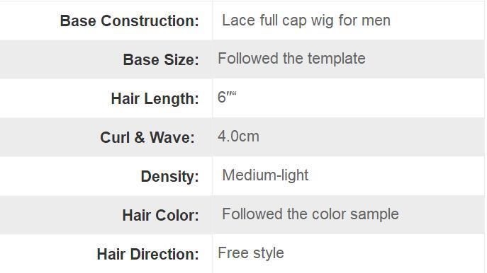 Thick Net Strips - Men′s Easy Use Full Hair Cap - Toupee Wig′s Hair Replacment Solution - Full Lace