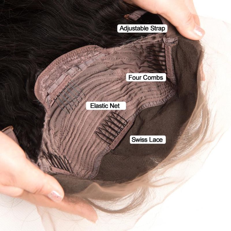 Shine Silk Glueless Lace Front Remy Human Hair Wigs for Black Women Pre Plucked Brazilian Deep Wave Wig with Baby Hair