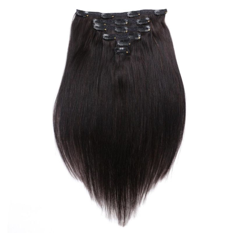 613# Blonde Color 100% Human Hair Clip in Hair Extensions