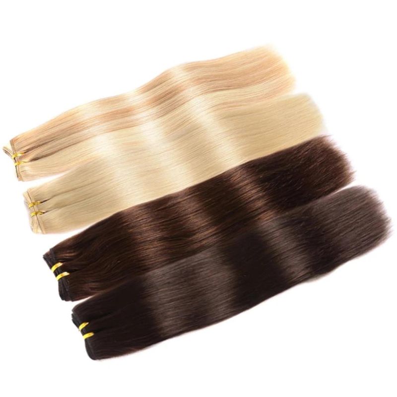 Straight Human Hair Weaves Bundle 10"-30" Blond Brazilian Human Hair Bundles Remy Hair Extensions