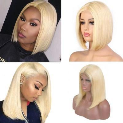 Blonde 613 Color Bob Wigs 100% Remy Human Hair Frontal Lace Wigs