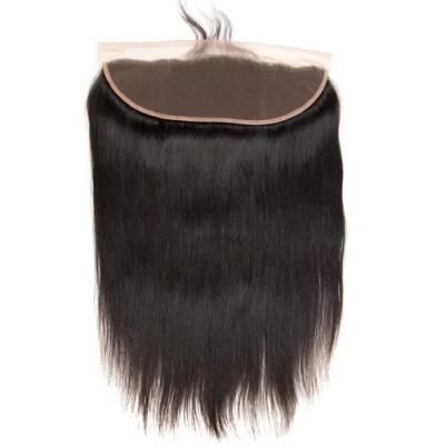 Straight 13*4 Lace Frontal Closure with Baby Hair 100% Human Hair Remy 13X4 Lace Closure Middle/Three/Free Part