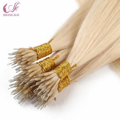 Luxury Blond Full Cuticle Aligned Nano Ring Hair Extensions