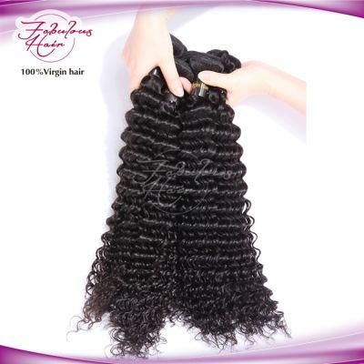 Deep Wave Natural Color Human Hair Weave Virgin Brazilian Hair