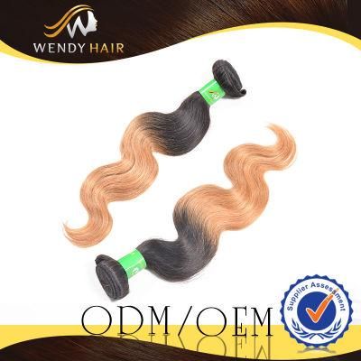 Christmas Gift Virgin Unprocessed Two Tone Human Hair for Womens